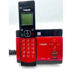 VTech Cordless Home Phone with Voicemail (with Batteries) CS6829-26 Red